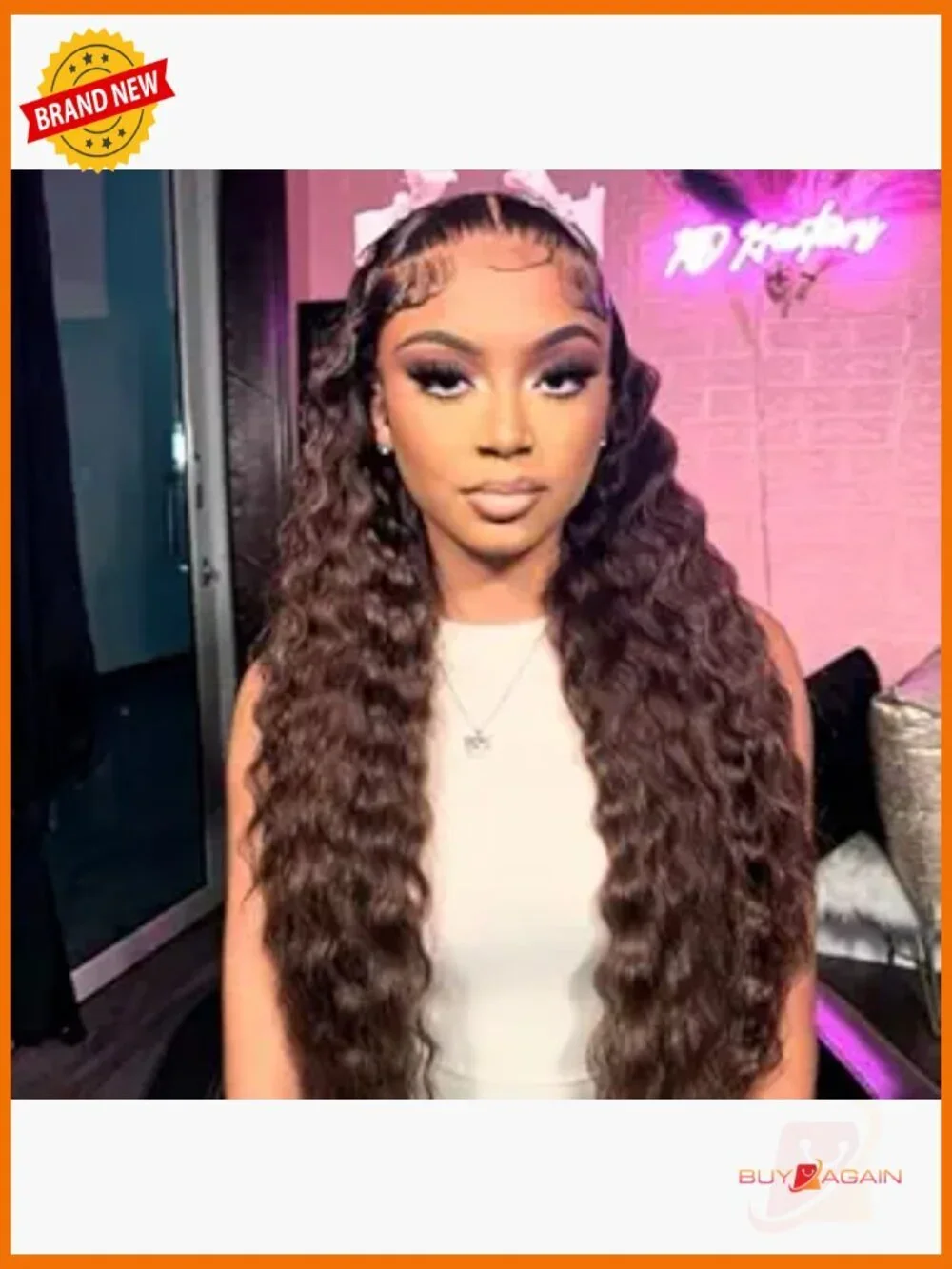 28 Inch 250% Density HD Lace Front Wig Loose Deep Wave 100% Human Hair Full